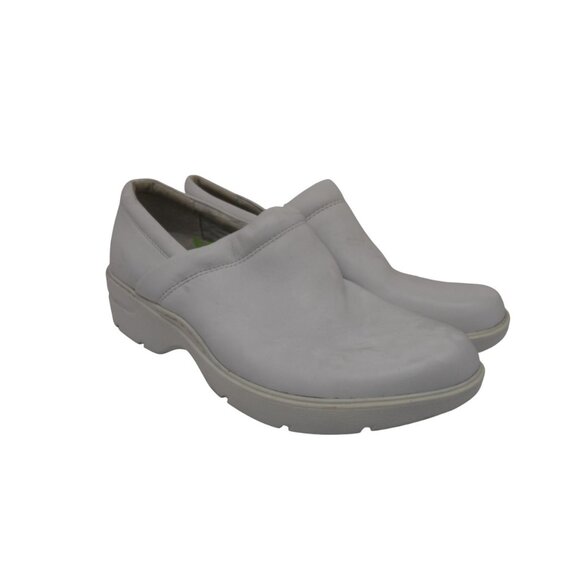 Nurse Mates Shoes - Align By Nurse Mates Indya Slip Resistant Nursing Clog White Leather Size 10M
